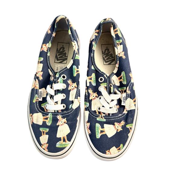Vans Shoes - Vans Digi Hula Girl Print Black Parisian Night Shoes Mens 6 Women's 7.5